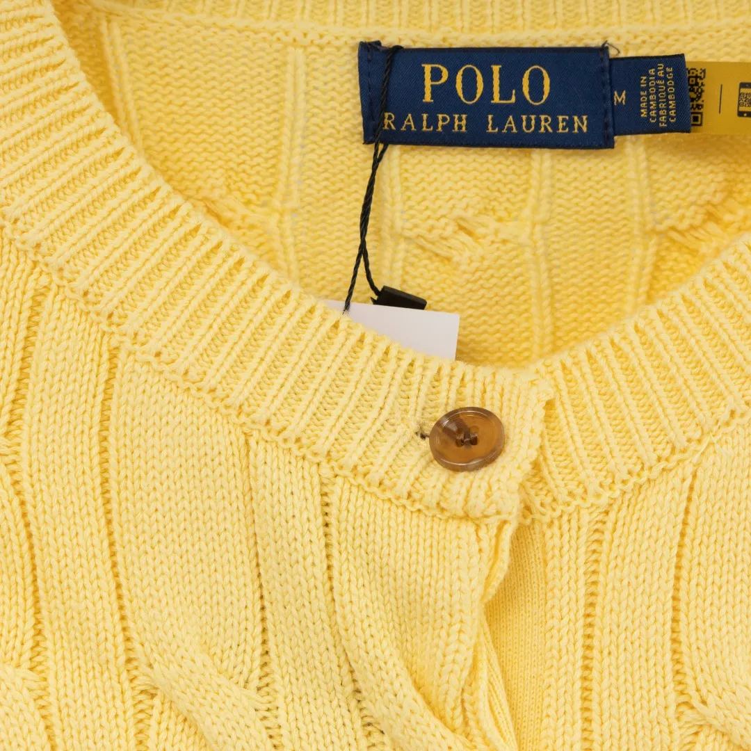 P290 top version (different currencies) You can scan the code to enter the official website. Style: Ralph Lauren POLO Ralph Lauren small label embroidered knitted cardigan jacket. Color: Picture color. Size: S-XL. Fabric: pure cotton. Accessories: full set of customized accessories. No gender distinction. Same style for men and women.